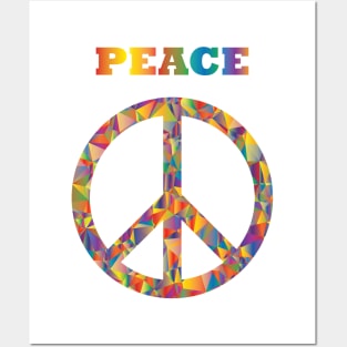 Peace symbol colors Posters and Art